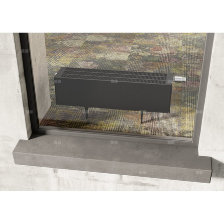 Konwektor Kermi V-Kon S Typ44 BH140x255x1600mm QN2195, weiß, 6 bar, o. Abd., Vent. re