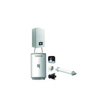 Pakiet - Kocioł gazowy jednofunkcyjny DE DIETRICH Virtuens Smart 15 kondensacyjny wiszący 2.6 - 16.3 kW+ Zestaw powietrzno-spalinowyKoncentryczny PP/Alu fi 60/100 + RegulatorSMART TC + Zasobnik c.w.uAQUAvie125 + Filtr magnetyczny XS90 A