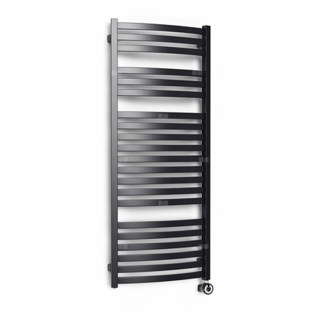 CONCEPT Grzejnik el. Sydney 1710/400, czarny mat, podł ES, kabel prosty bez wtyczki z maskownicą