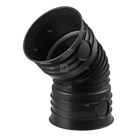 Kolano 90' MAGNAPLAST MAGNACOR MCB, PP (czarny), DN 300 (wz x ww), do kanalizacji