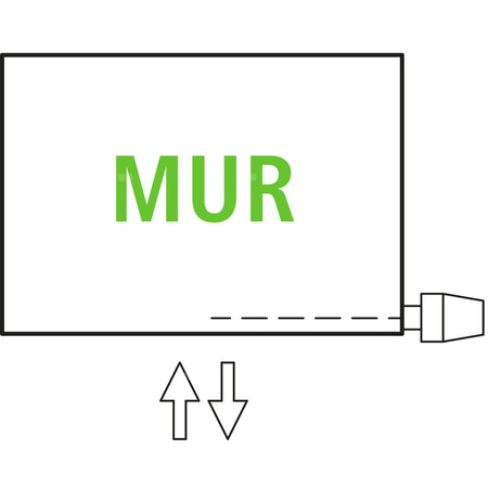 Kermi ściana grzewcza HHV21 490x72x6000 pozioma,RAL9016,6bar,bez osł.,prawa,L120