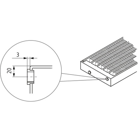 Konwektor Kermi V-Konvektor Typ32 BH280x133x1800mm QN2453, weiß, 6 bar, o. Abd., Vent. re