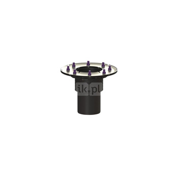 Korpus wpustu Ecoguss, DN100, z dociskowym kołnierzem, odpływ pionowy