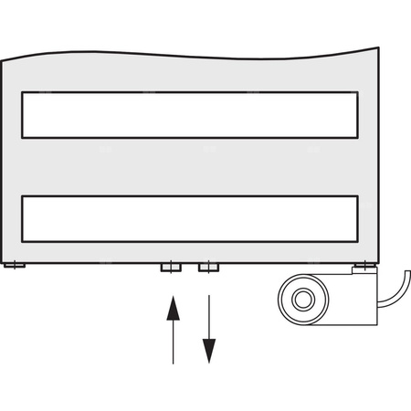 Grzejnik dekoracyjny Kermi Casteo-D 1535x500x30 biały, prawy, rozstaw przyłączy 900