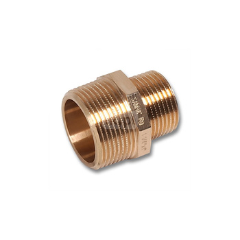 Nypel SANHA 531 redukcja, mosiądz, 1/4'' x 1/8'' (GZ)