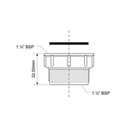 Redukcja zewnętrzno-wewnętrzna 11/4"x11/4"