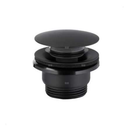 SPUST UMYWALKOWY UNIWERSALNY TYPU KLIK-KLAK, METALOWY, CZARNY