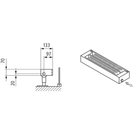 Konwektor Kermi Kon m. Str. Typ22 BH140x133x5200mm QN3760, weiß, 6bar, o. Abd., AB Uni.