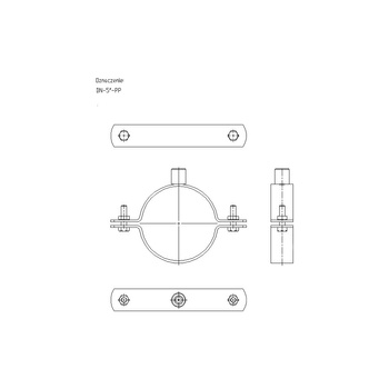 Obejma masywna DN 5 (133-140mm) DN5
