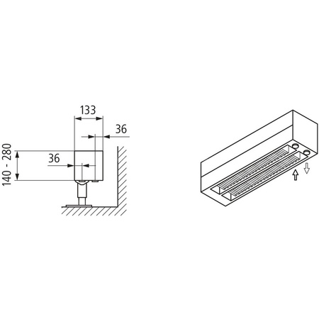 Konwektor Kermi Konvektor Typ32 BH210x133x1400mm QN1578,weiß,6bar,o. Abd.,AB Uni.