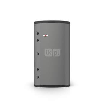 Zasobnik buforowy do podgrzewu c.w.u.i wspomagania c.o. BSH 800, w kolorze srebrnym wraz z termostatycznym zaworem mieszającym,