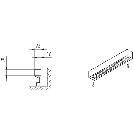 Konwektor Kermi Konvektor Typ21 BH140x72x1600mm QN869,weiß,6 bar, m. Abd., AB Uni.