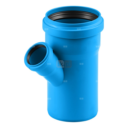 Trójnik MAGNAPLAST Ultra dB UDBEA 67' PP-m DN 110 x DN 75 x DN 110 (ww x ww x wz), kolor niebieski