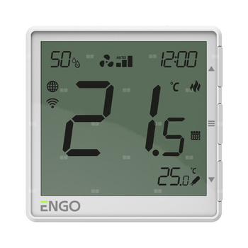 Regulator klimakonwektorów, 24V, biały, Internetowy, podtynkowy , Wi-Fi