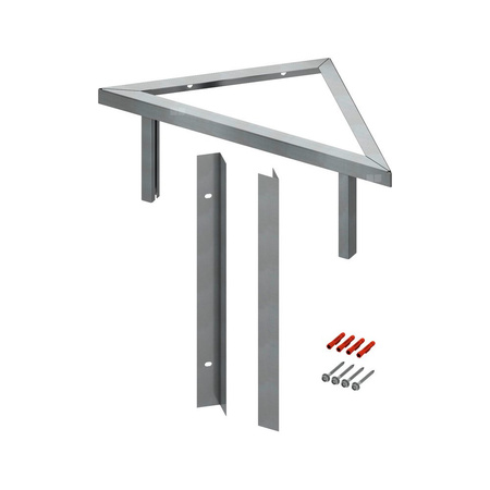 TECEprofil - mocowanie stelaża do ściany masywnej pod kątem 45 stopni