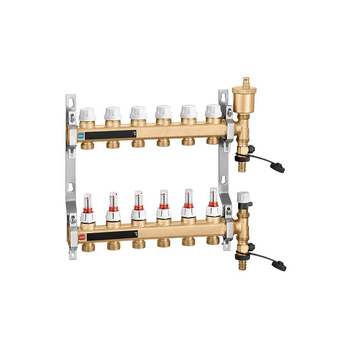 Zespół rozdzielaczy. 1" x 9 wyjść 3/4" GZ