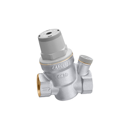 Regulator ciśnienia – wersja skośna z możliwością przyłączenia manometru 1" praca w wysokiej temperaturze