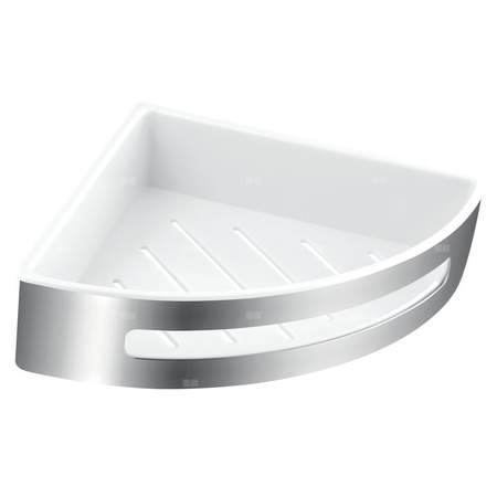 EMOTION półka narożna na kosmetyki, biały