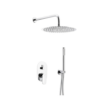 Natryskowy zestaw podtynkowy HALIT new (2021) z baterią 3 funkcyjną, chrom