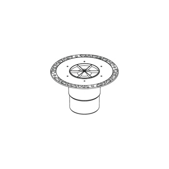 TECEdrainpoint S - odplyw pionowy z kolnierzem uniwersal