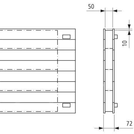 Kermi ściana grzewcza HHV21 630x72x4400 pozioma,RAL9016,6bar,z osłoną,prawa,L540