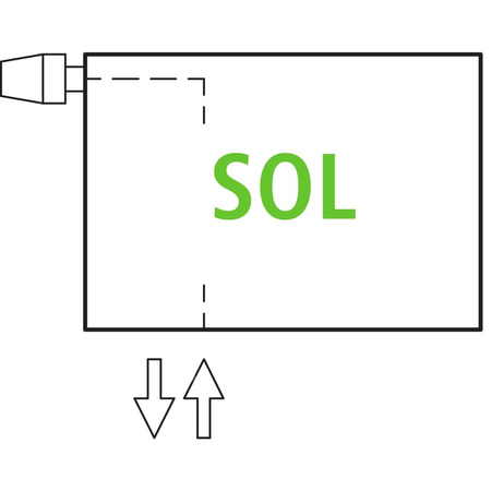 Kermi ściana grzewcza HHV22 840x122x3200 pozioma,RAL9016,6bar,z osłoną,prawa,L540