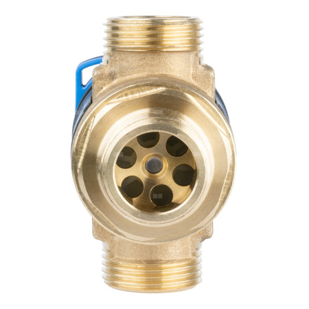 Zawór regulacyjny termostatyczny do wody ciepłej AFRISO ATM 341 ze śrubunkami mosiądz GZ 3/4'', DN 15, zakres temp. 20-43'C, Kvs 1.6 m3/h, maksymalna temperatura 90'C, maksymane ciśnienie 10 bar