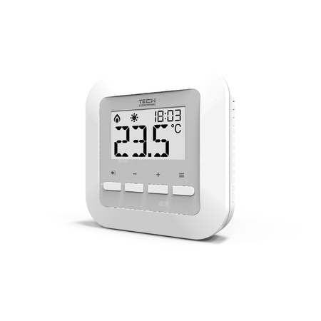 Przewodowy regulator pokojowy dwustanowy biały, model ST-295 v3