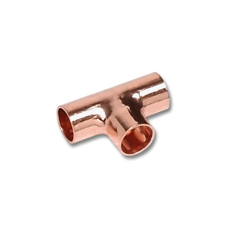 Trójnik SANHA 5130 Cu 22 mm x 10 mm x 22 mm (lut wewnętrzny)