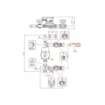 Grupa pompowa RUMET W40 VTA372 Kvs 2,3