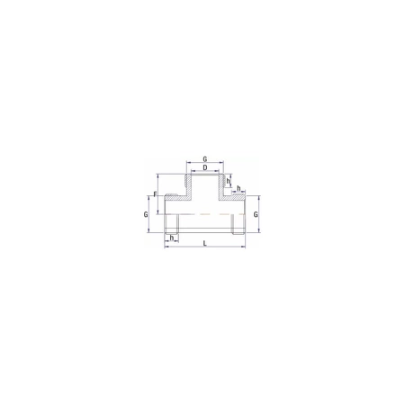 Złącze trójnik RUMET Mosiądz 3/4'' (GZ)