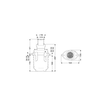 Separator tłuszczu EasyClean ground GW Standard NS8,5 170B