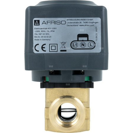 2-drogowy zawór strefowy AZV 453, DN20, G1'', Kvs 10, 230 V AC, NO