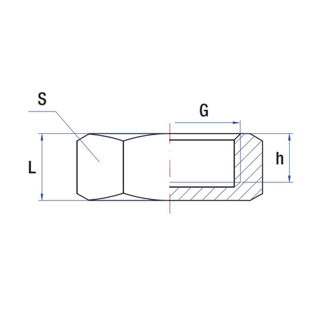 Zaślepka RUMET nakrętna Mosiądz 3/4''