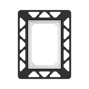 TECEfilo - ramka montażowa do pisuaru do montażu zlicowanego, czarna