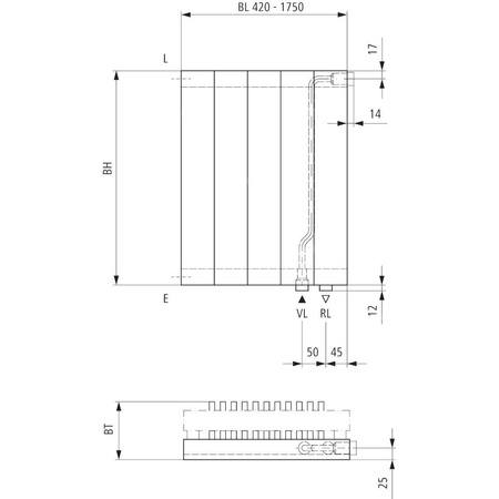 Grzejnik płytowy typ 22 KERMI V-HVV wym. 2000 x 1190 mm, kolor biały, moc 5010 W