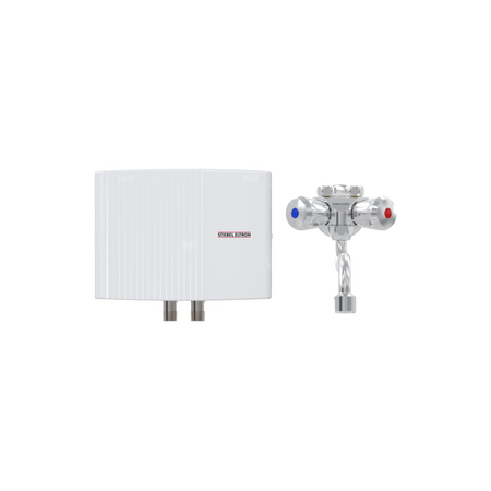 EIL 3 Trend + OT Mini przepł. bezciśnieniowy hydraulicznie sterowany ogrzewacz wody z ścienną armaturą. Montaż nad umywalką, 3,5 kW. Prąd znamionowy 15,2 A