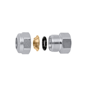 Złączka z gwintem wewnętrznym, wykończenie: chrom F. 3/8"-14CR