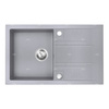 MEZZO II zlewozmywak granitowy 1-komorowy  48/78, szary