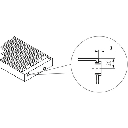 Konwektor Kermi V-Konvektor Typ54 BH210x255x2200mm QN4602, weiß, 6 bar, m. Abd., Vent. re