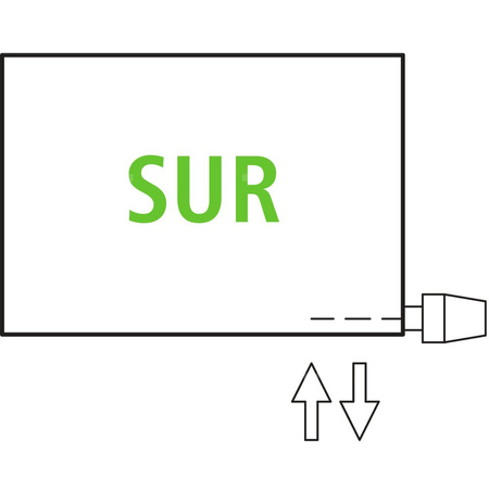Grzejnik płytowy typ 10 KERMI V-HHV wym. 700 x 3800 mm, kolor biały, moc 2755 W