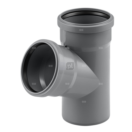 Trójnik MAGNAPLAST HT PLUS HTEA 67' PP DN 40 (ww x ww x wz), kolor szary