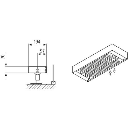 Konwektor Kermi L-Kon S Typ33 BH210x194x2200mm QN3150, weiß, 6bar, o. Abd., AB Uni.
