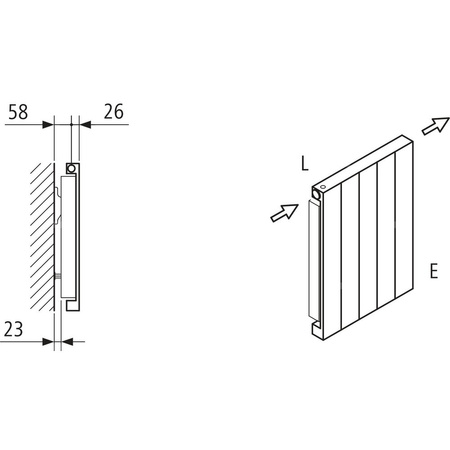 Grzejnik płytowy typ 11 KERMI HVN wym. 2200 x 1260 mm, kolor biały, moc 3683 W