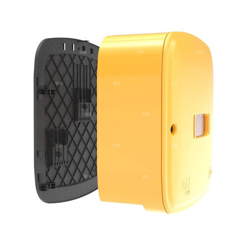 Skrzynka gazowa, 600x600x250, uniwersalna (wolnostojąca/naścienna), z tworzywa - żółta