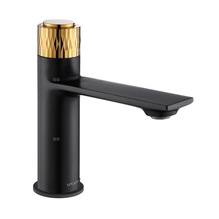 Bateria umywalkowa stojąca DECOR black/gold