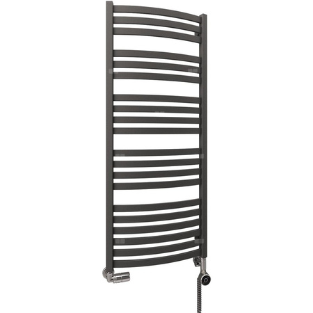 Grzejnik drabinkowy Concept By TERMA Sydney, podłączenie SX, wym. 1710 x 400 mm, kolor metaliczny szary, moc 588W