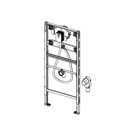 Stelaż podtynkowy do pisuaru TECE profil U2, 1120 x 500 x 75 mm, regulacja wysokości
