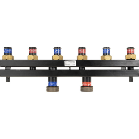 Rozdzielacz do instalacji c.o. AFRISO KSV 90-3 GZ 1 1/2'', 3-obieg. Nakrętka 1'', max. 50 kW