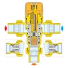 Regulowany termostatyczny zawór mieszający do instalacji solarnych 1/2" 30÷65 st. C